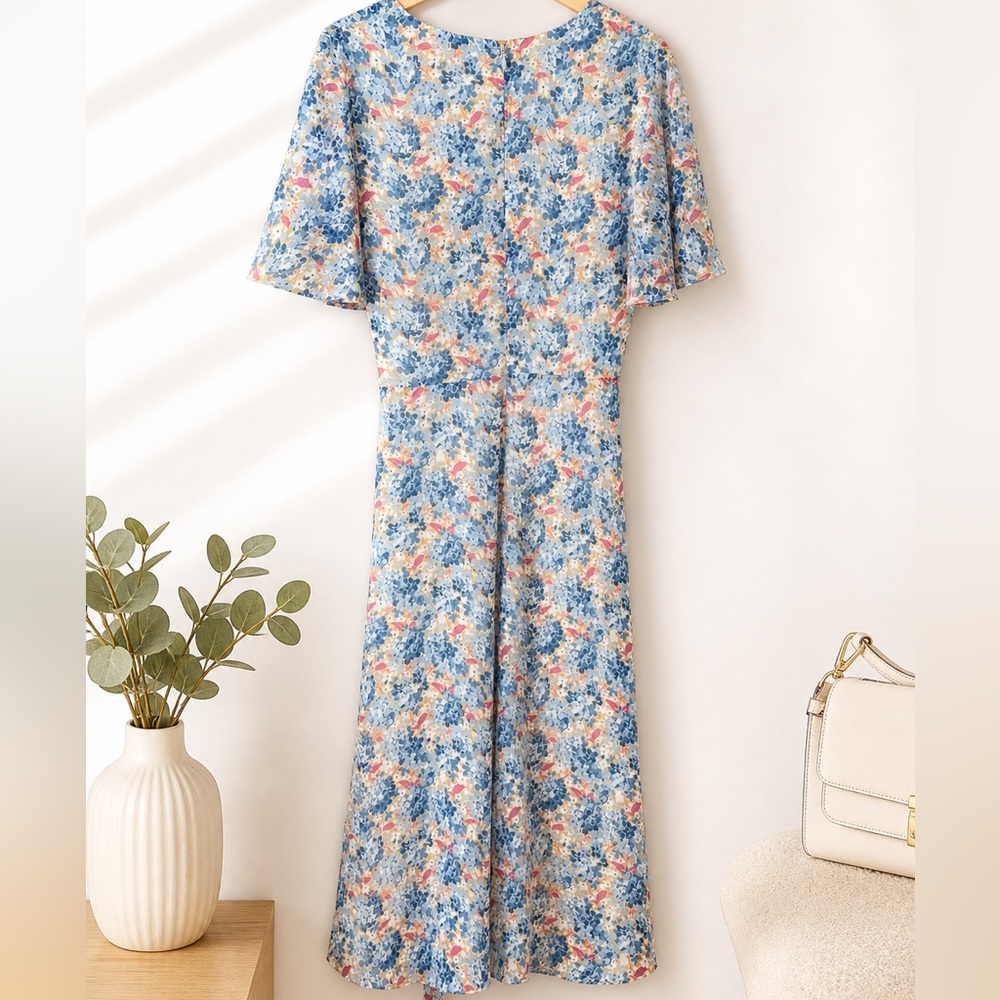 Ralph Lauren Georgette Floral Faux Wrap
Midi Dress Size 12 - Picture 2 of 3
